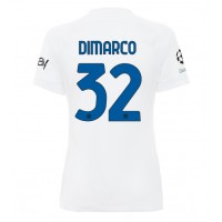 Billiga Inter Milan Federico Dimarco #32 Borta fotbollskläder Dam 2023-24 Kortärmad